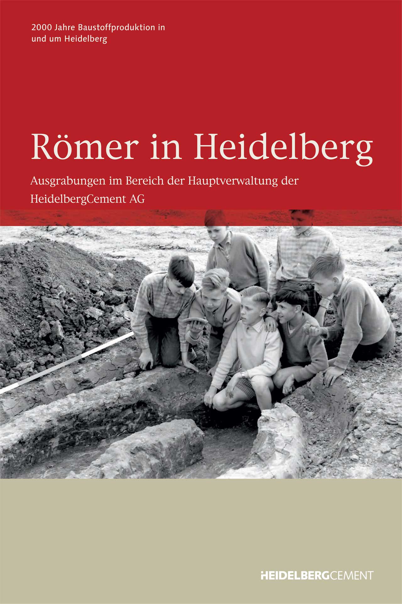 Broschüre mit dem Aufdruck "Römer in Heidelberg"