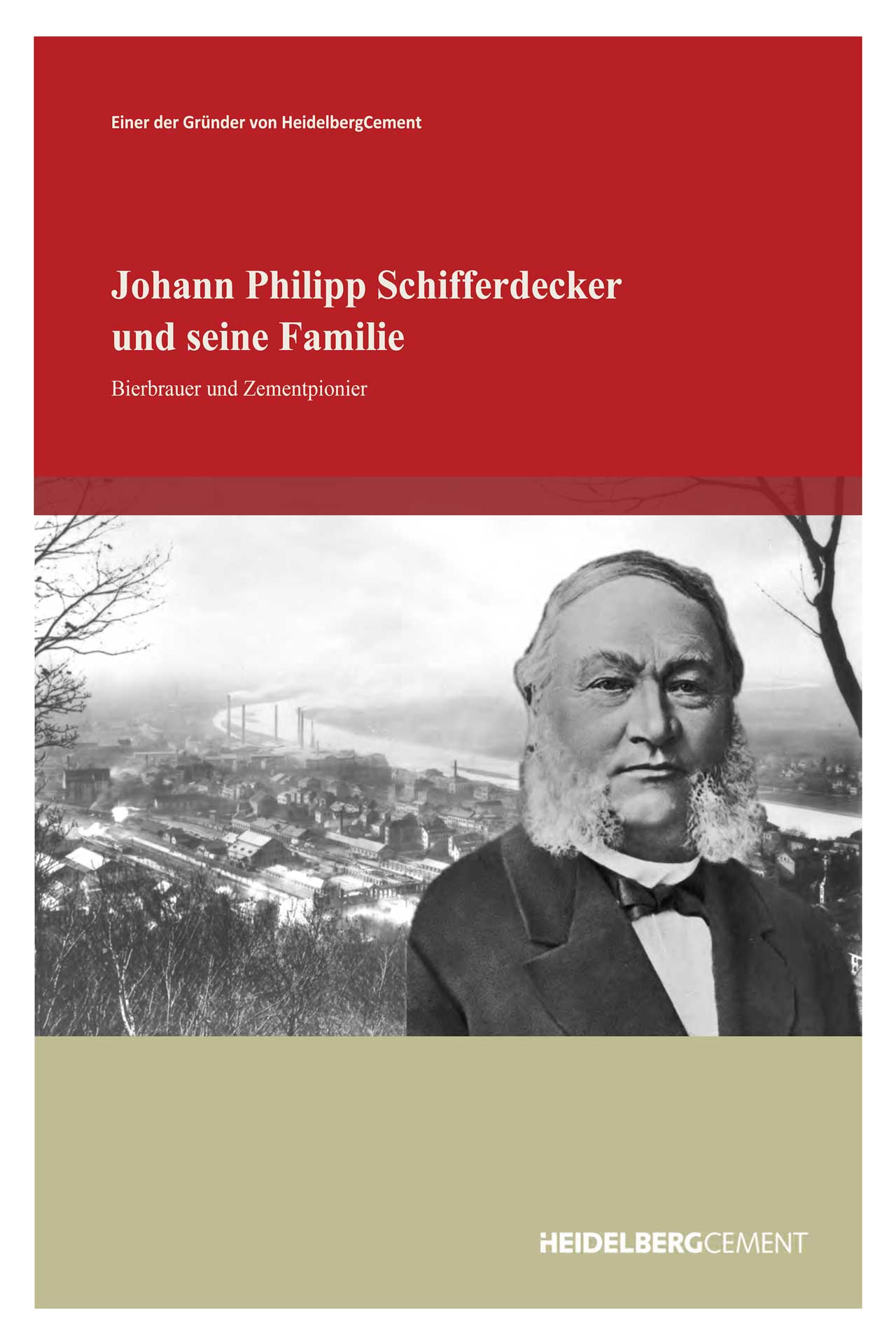 Titelbild der Broschüre "Johann Philipp Schifferdecker und seine Familie", mit seinem Schwarzweiß-Foto 